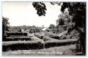 c1940's In The Garden Home Of Arbor Day Nebraska City NE RPPC Photo Postcard