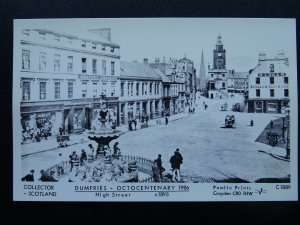 Scotland DUMFRIES High Street OCTOCENTENARY 1895 RP Postcard by Pamlin C1889