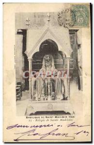 Old Postcard Basilica of Saint Maximin Relic of St. Madeleine