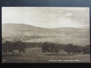 Scotland: Galashiels from LADHOPE GOLF COURSE c1936 by A.R.Edwards