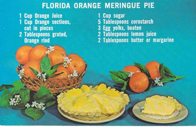 Florida Orange Meringue Pie Recipe