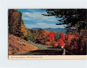 Postcard The Franconia Range, White Mountains, New Hampshire