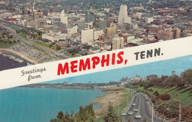 MEMPHIS, Tennessee, 1940-60s; Greetings, Downtown and Riverside Drive