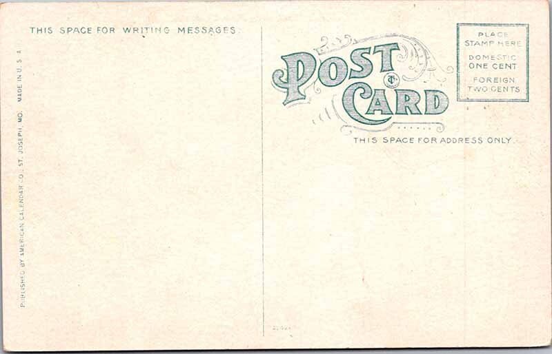 Postcard HOUSE SCENE St. Joseph Missouri MO AM3041