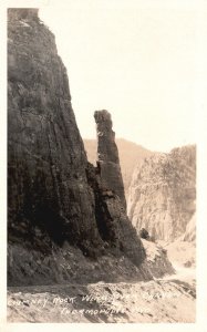 Vintage Postcard Real Photo Chimney Rock Wing River Canyon Wyoming RPPC