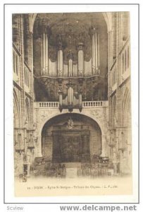 DIJON - Eglise St-Benigne - Tribune des Orgues, Pipe Oragn in church,00-10s