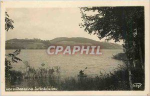 Old Postcard Charavines the shores of Lake