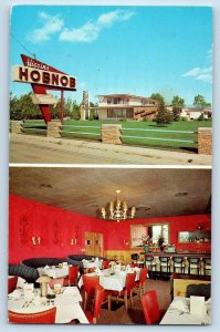 c1950's Higgins Hobnob Restaurant Multiview Interior Kenosha Wisconsin Postcard