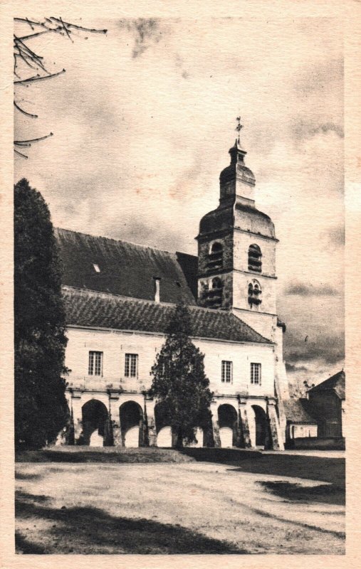 VINTAGE POSTCARD HAUTVILLERS ABBEY, BIRTHPLACE OF CHAMPAGNE WINE c. 1930s