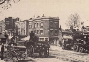 Lea Bridge Corner Old Transport Hackney London Photo Postcard