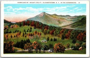 Hurricane Mountain Elizabethtown New York NY Adirondacks 3763 ft. Postcard