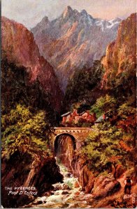 Pont D'Enfers Tucks 7629 Pyrenees Vintage Postcard V55