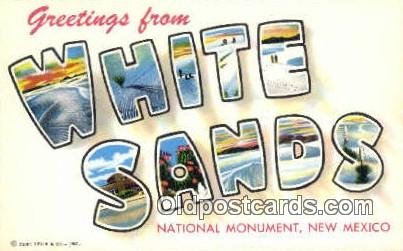 White Sands National Monument, New Mexico, USA Large Letter Town Unused 