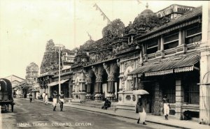 Sri Lanka Hindu Temple Colombo Ceylon RPPC 06.05 