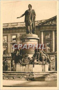 Old Postcard Reims (Marne) statue of Louis XV Place Royale