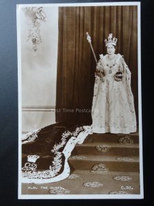 Royal Coronation H.M. THE QUEEN 1953 RP Valentine C50