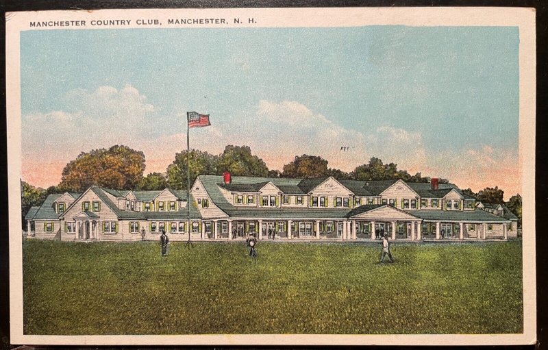 Vintage Postcard 1915-1930 Country Club, Manchester, New Hampshire (NH)