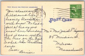 Amsterdam New York 1947 Postcard Guy Park Manor