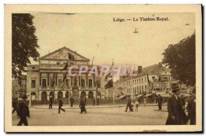 Old Postcard Liege The Theater Royal