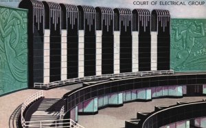 Vintage Postcard Court Of Electrical Group Building Three Quarter Circular