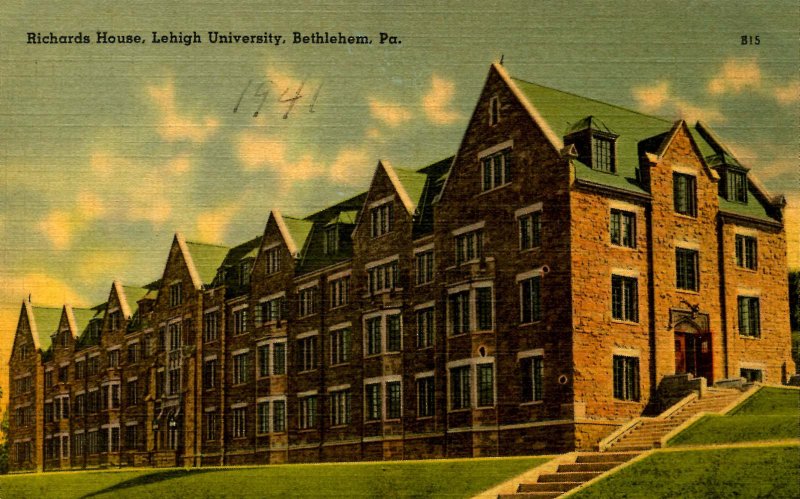 PA - Bethlehem. Lehigh University. Richards House