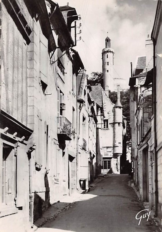 Rue Carnot dominee par la tour de l'Horloge Chinon France Unused 