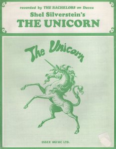 Unicorn Shel Silverstein The Bachelors  Sheet Music