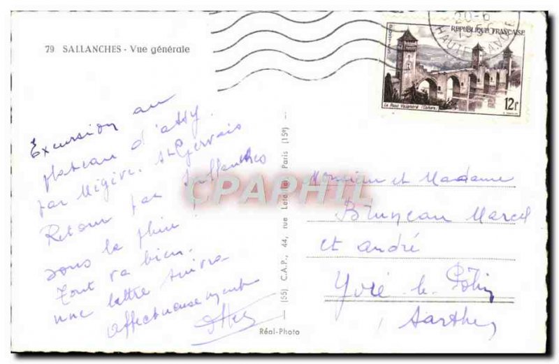 Postcard Modern Sallanches Vue Generale