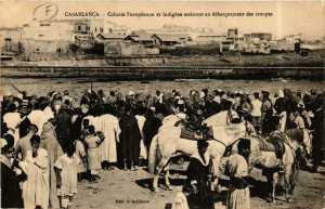 CPA AK CASABLANCA Colonie Européenne et Indigéne MAROC (689744)