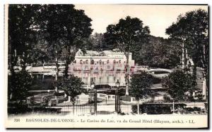 Old Postcard Bagnoles De L & # 39orne Lake Casino Hotel Vu