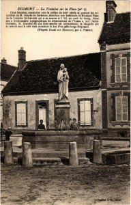 CPA DIXMONT - La Fontaine sur la Place (108308)