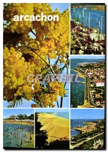 Modern Postcard Bay of Arcachon girond Harbor Fishing fron the Sea Beach Dune...