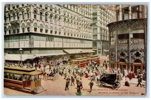 1911 State And Madison STS. Busiest Corner In The World Chicago IL Postcard