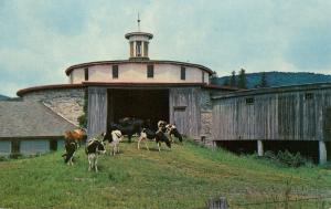 MA - Pittsfield. Hancock Shaker Village. Round Stone Barn