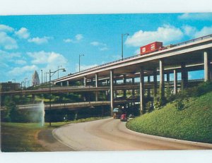 Chrome HIGHWAY SCENE Los Angeles California CA AH4189