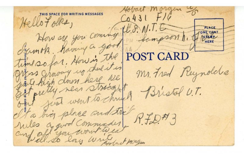 NY - Syracuse. YMCA Building       (stain, crease)