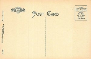 Somerville MA Magoun Square Storefronts Trolley Postcard