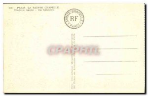 Postcard Old Paris La Sainte Chapelle Chapel A high Oratory