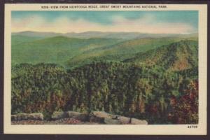 View From Heintooga Ridge,Great Smoky Mountains Postcard 
