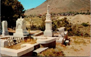 Catholic Cemetery Virginia City Nevada Postcard