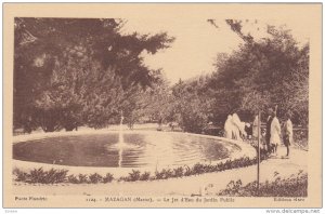 Mazagan, Maroc, Le Jet d'Eau du Jardin Public, Morocco, 10-20s