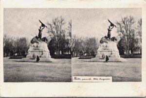 Russia Rim pomník Otto Augusto Statue Vintage Postcard C214