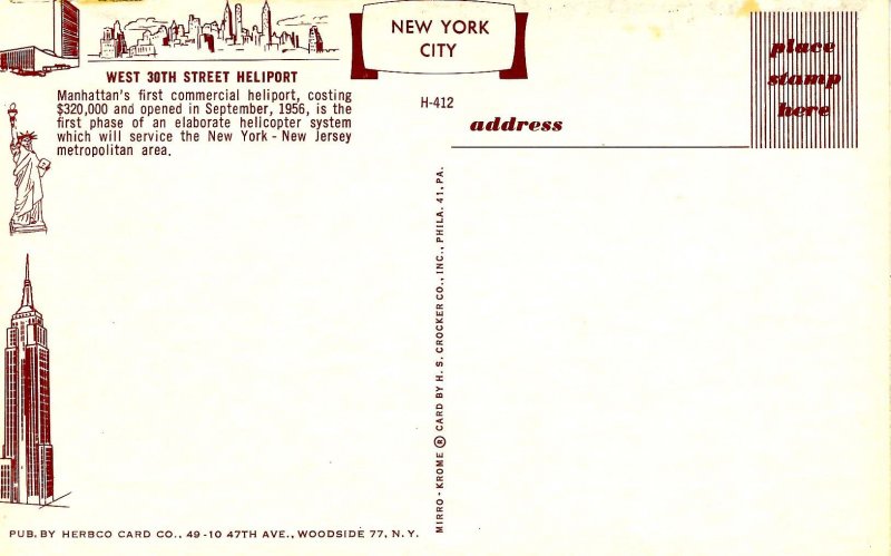 NY - New York City. West 30th Street Heliport