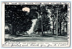 1907 East Main Street Road House Exterior Ravenna Ohio Vintage Antique Postcard