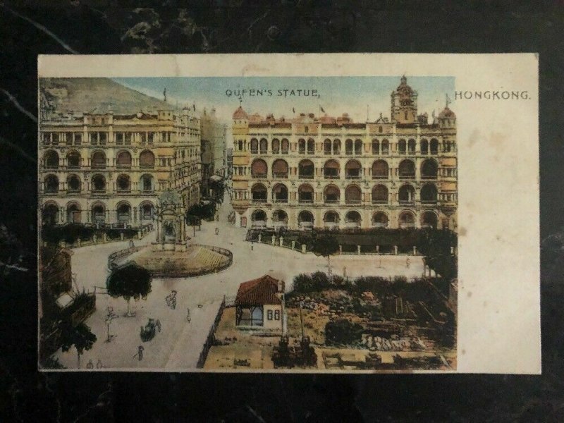 Mint Hong Kong Color  Picture Postcard PPC Queens Statue