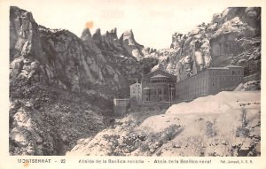 Abside de la Basilica nevado Montserrat Spain Unused 