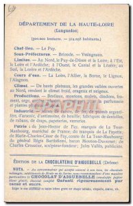 Postcard Old MAPS Chocolaterie d & # 39Aiguebelle High St. Michael Chapel Loi...