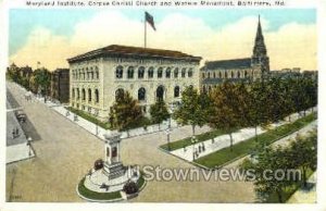 Maryland Institute - Baltimore Postcard