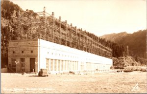 Real Photo Postcard Power House at Bonneville Dam, Cascade Locks, Oregon