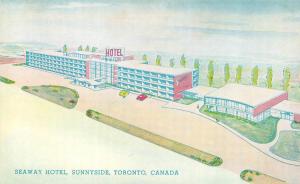 TORONTO, Canada  SEAWAY HOTEL~Sunnyside  ROADSIDE  Artist's Rendition Postcard